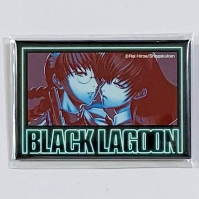 DMM Scratch BLACK LAGOON E Prize Square Can Badge Roberta Lottery