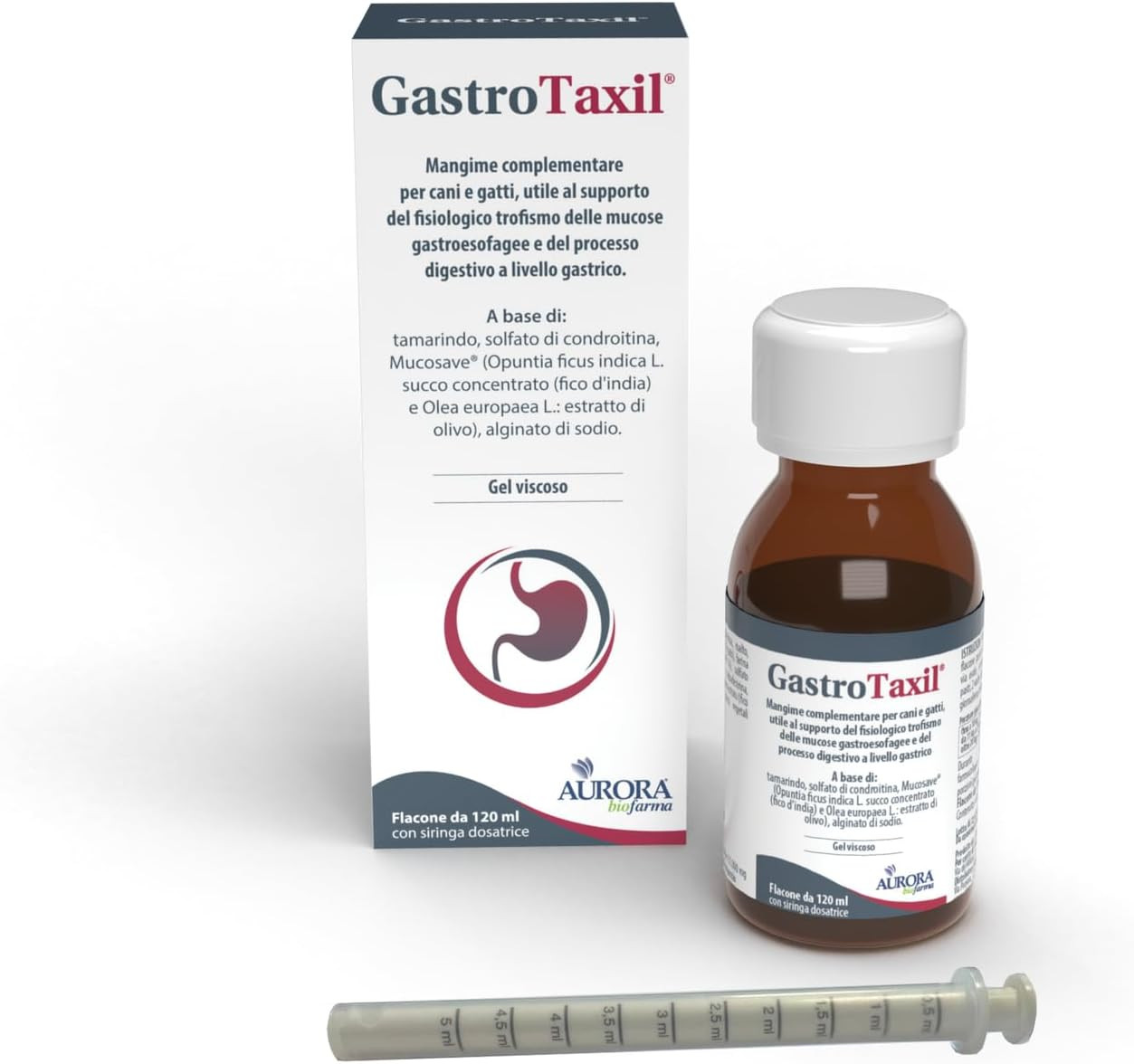 Gastrotaxil 120 Ml | Protezione Mucose Gastriche Cane e Gatto | Aurora Biofarma