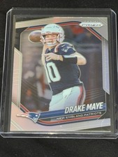2025 Panini Prizm Drake Maye #165 Silver Prizm New England Patriots