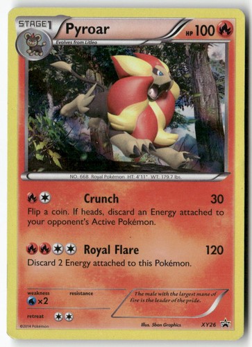 Pyroar XY26 Holo Promo XY Promo Pokemon Moderately Played