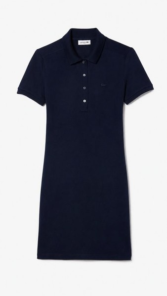 Women Lacoste Dress Navy Cotton XXL