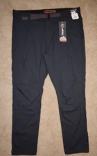 New Mens Wrangler ATG Pants 40 X 32 Black Nylon Trail Jogger