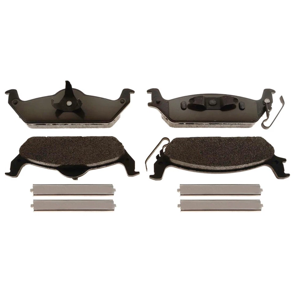 Kit de rotores de freno traseros + pastillas metálicas y herrajes para Dodge Dakota 2003-2004 Foto 2 de 4