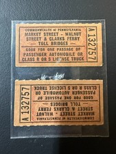  Harrisburg, PA - Market, Walnut or Clarks Ferry Bridges loose tickets (2)
