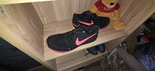 Nike Zoom Vapor Tour Flyknit 9.5 black pink  Federer RF Tennis Shoes (UK8 ) open
