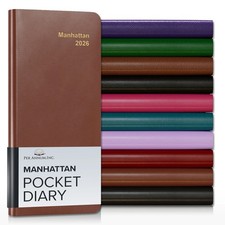 Manhattan Pocket Diary 2027, Transit Maps, 224 Pages, 3000 Cities - Per Annum
