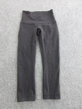 Lululemon Leggings Womens 4 Black High Rise Ankle Yoga Running Athletic Pants