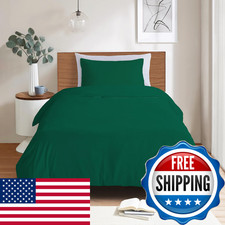 Mejoroom Emerald Green Twin Duvet Cover - Soft And Breathable Twin Bedding Sets