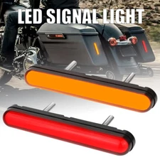 2x 5inch Flowing LED Turn Signal Tail Light Bar Tail light DRL Red+Amber Truck
