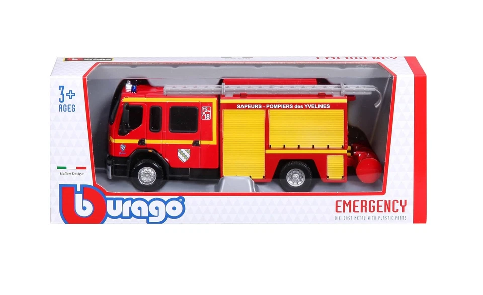 RENAULT PREMIUM 2010 - Camion FPT sapeurs pompiers SDIS 78 - 1/50 BURAGO 32002 - Photo 3/3