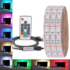 DC 5V 5050 RGB LED Strip Waterproof USB LED Light Strips Flexible Tape 0.5-5M