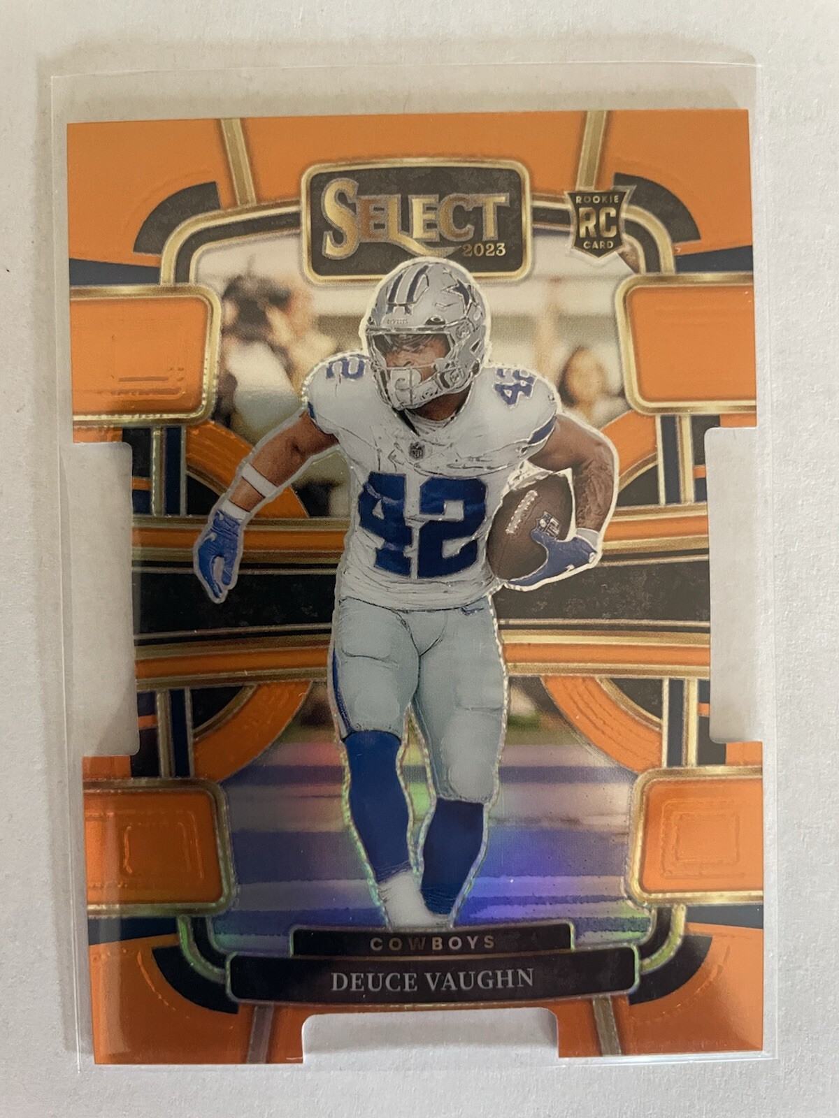 2023 Select Deuce Vaughn RC #28 /499 Orange Die-Cut Dallas Cowboys