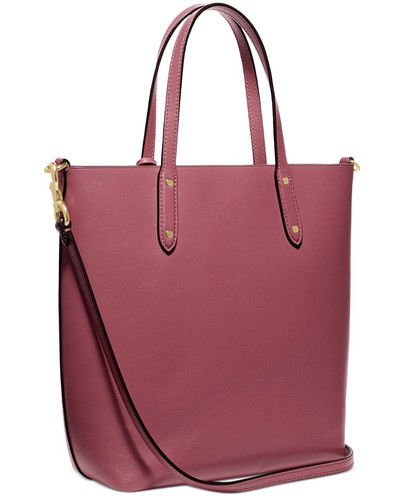COACH 78217 Refined Calf Leather Central Shopper Tote Dusty Pink /Gold - Picture 4 of 12
