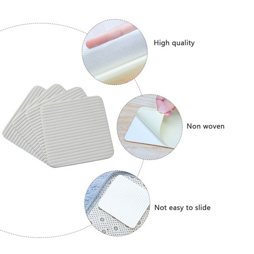 4pcs Anti-skid Carpet Stickers Non-slip Adhesive Area Rug Non-woven Stickers