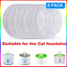 8Pcs Pet Water Fountain Replacement Filter for Catit Cat Dog Drinking Flower