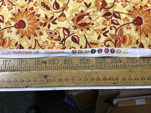 Makower -521-Sarasa- Floral-100% Cotton - Picture 3 of 6