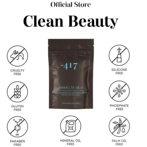 -417 Vegan Natural Dead Sea Black Mud Tightening Body for Dry Skin 17fl.oz/500ml - Picture 3 of 5