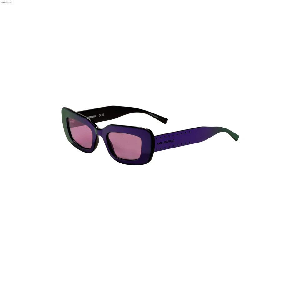 Gafas de sol Karl Lagerfeld para mujer 50 mm espejo metálico púrpura negro KL6164S-500