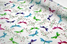 Dragonfly Gift Wrap Translucent Plastic Vellum 24" Wrapping Paper Roll 48 Sq Ft