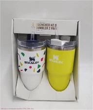 Stanley 2pk 20oz Stainless Steel - Abstract Geos/Electric Yellow SEE DETAILS