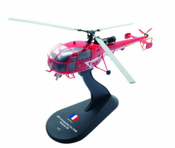 Aerospatiale Alouette III Diecast 1 72 Helicopter Model. for
