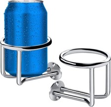 2pcs Boat Stainless Steel Cup Holder Ringlike Drink Holder For Marine Yacht 2pcs Boat Stainless Steel Cup Holder Ringlike Drink Holder For Marine Yacht