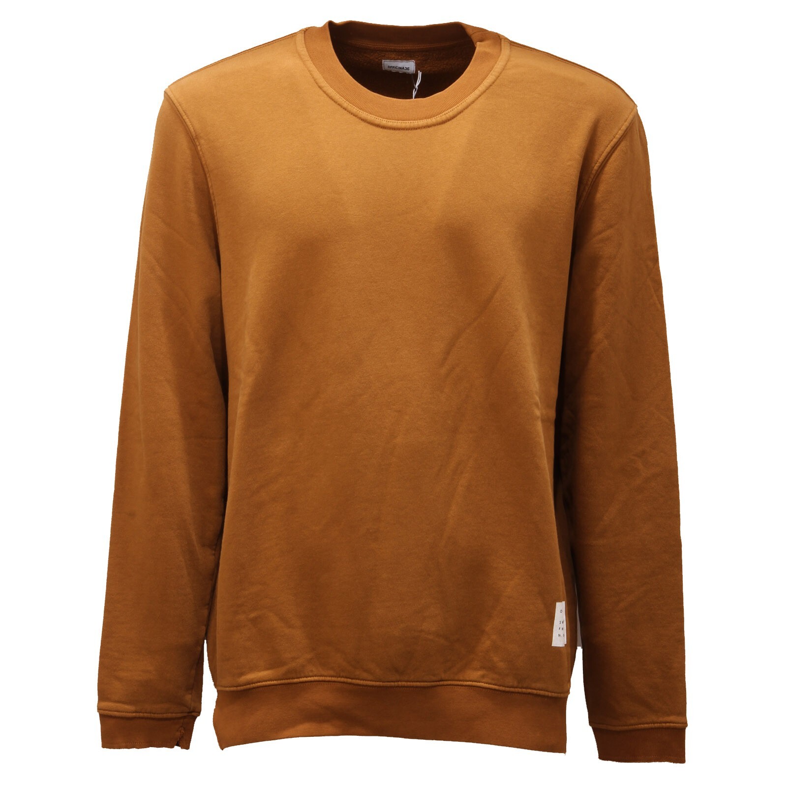 4169AD felpa uomo OFFICINA36 охряно-желтый хлопчатобумажный свитер для мужчин