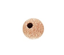 14k Rose Gold Filled 6mm Stardust Beads Spacer Round 4pcs DIY Jewelry Making