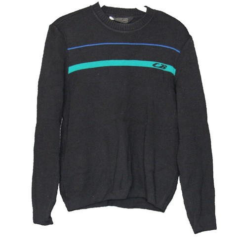 Pull Vintage CB Sports - Taille L - Laine Et Acrylique - Style Années 80 Ski - Occasion Très Bon état