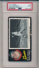 1971 TOPPS GREATEST MOMENTS #50 SAM MCDOWELL - PSA 2 GD (SVSC)-FRESHLY GRADED!