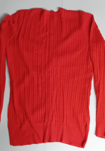 Long Tall Sally - Red Cardigan - Round Neck with Buttons - M - VGC - Photo 1/11