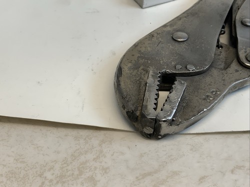 Petersen Dewitt Vise Grip 10R Locking Pliers - Straight Jaw, 9”, USA - Lt. Blue - Picture 6 of 12
