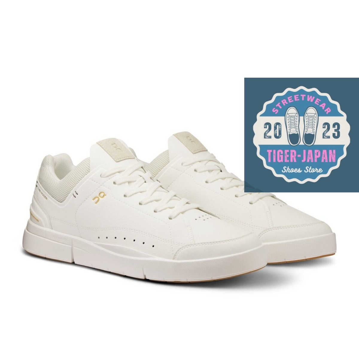 On THE ROGER Centre Court 3MD11270228 White Gum Men Shoes US7.5-13  