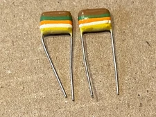 2 NOS Mullard Tropical Fish .015 uf 20% 400v Capacitors Guitar Tone Caps (Qty)