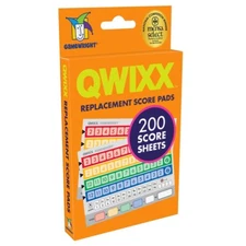 Qwixx Dice Game - 200-Sheet Score Pad Only  - Score Pads Only