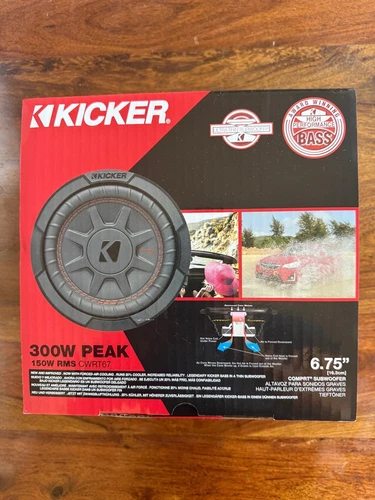 NEW Kicker 48CWRT672 CompRT 6.75" Subwoofer, DVC, 2-ohm
