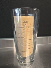 Libby Clear Bar Glass (4 Drink Recipe On Glass)