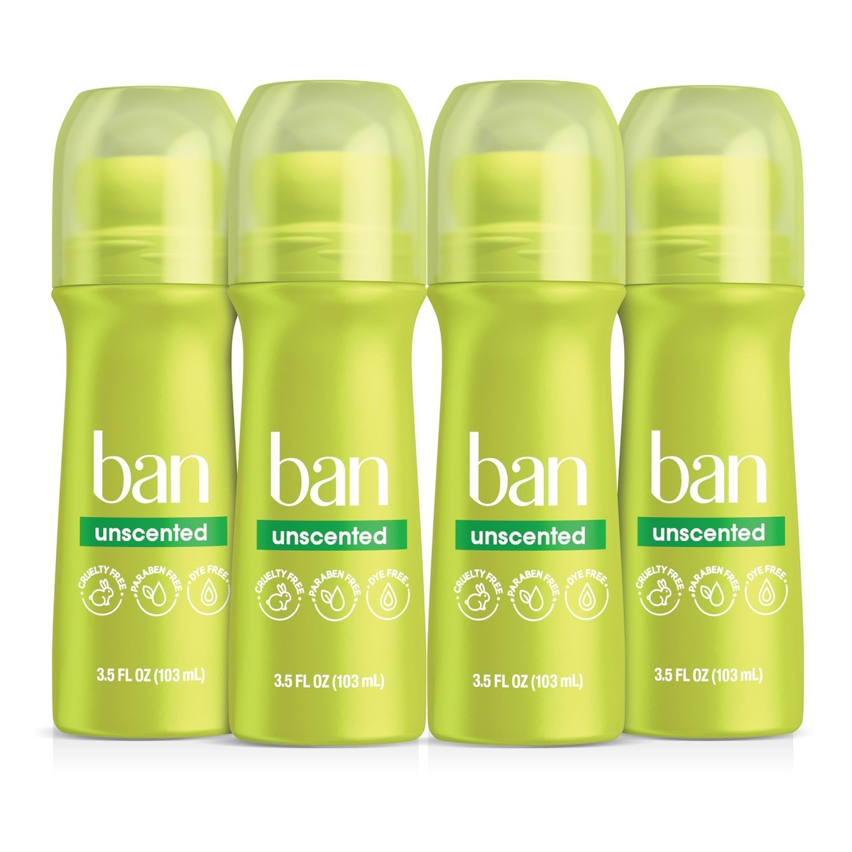 Ban Original Unscented 24-hour Invisible Antiperspirant,