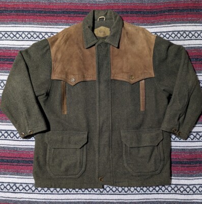 ジャケット・アウター Woolrich Leather Collar Field Coat s-l400.jpg