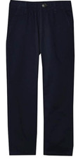 Children's Place Chino Pant Boys 14 Black Adjustable Waist Cotton NWT - Navy