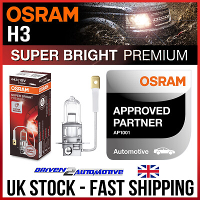 1x OSRAM H3 100W 62201SBP SUPERHELLE PREMIUM OFFROAD RALLYE GLÜHBIRNE NEU!