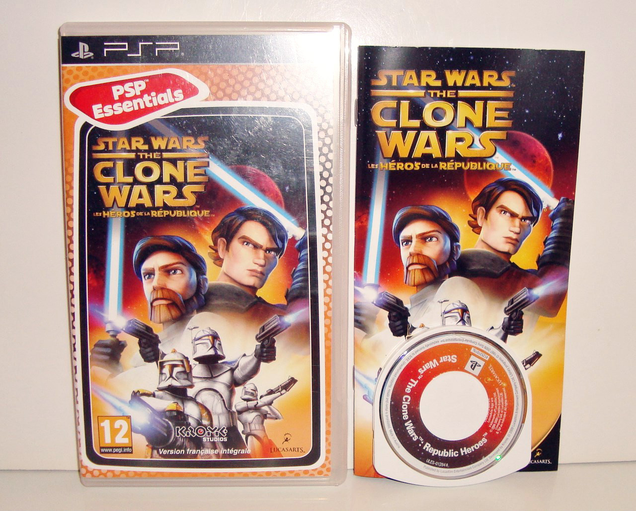 JEU SONY PSP - STAR WARS THE CLONE WARS LES HEROS DE LA REPUBLIQUE COMPLET
