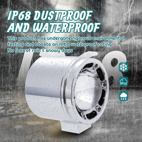 Motorcycle 72W Auxiliary LED Spotlight Low & High Beam for 39mm/1.5'' Forks - Picture 6 of 10