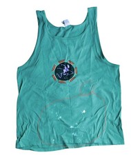 Vintage 90s Ocean Pacific Tank Top Size M Green Sleeveless 100 Cotton READ 