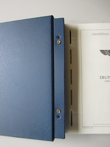 LT Falzlosvordruck DR 1933/45 im blauen Schraubbinder, Top-Zustand (3724) - Picture 2 of 5