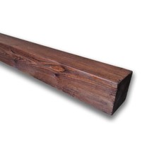 Trave in Pino Massello 9x9 cm, lunghezza 300 cm, per interni ed esterni, Marrone