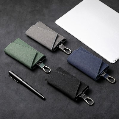 Genuine Leather Keychain Bags Key Organizer Pouch Car Key Bag Mini Card Bags