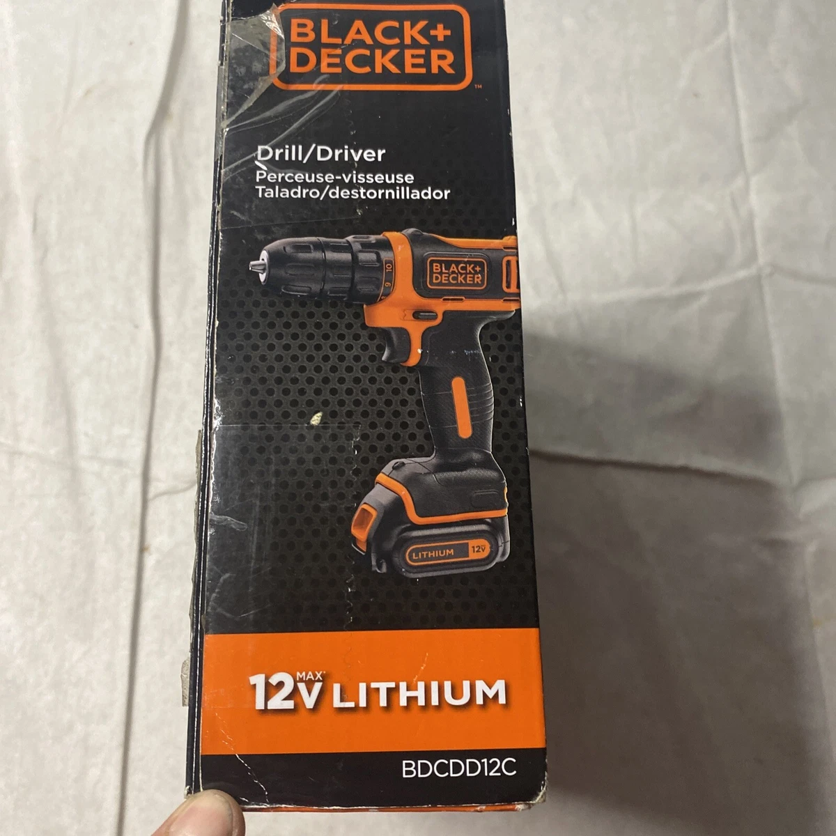  BLACK+DECKER 12V MAX Cordless Drill/Driver (BDCDD12C)