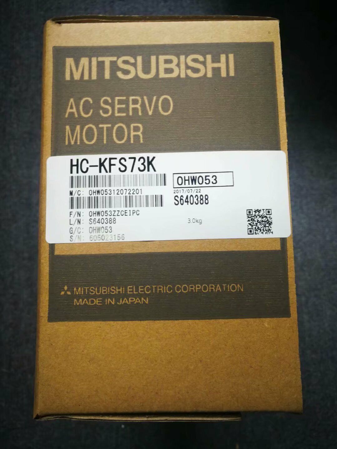 HC-KFS73K 1PCS NEW Mitsubishi Servo Motor HC-KFS73K