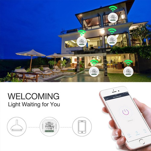 MOES WLAN 1/2 Weg Smart Dimmer Lichtschalter Unterputz Modul Alexa Google App - Bild 15 von 19